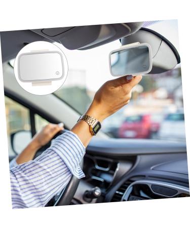 Beaupretty 1Pc car vanity mirror visor mirror automobile sun visor vanity mirror travel make up mirror car interior rearview mirror aluminum mirror Miss white clip-on mirror chargeable - Buy Online on GoSupps.com