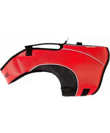 EzyDog DFD X2 Boost Dog Flotation Device - Adjustable Swim Life Jacket with Reflective Trim - Medium Red - Buy Online on GoSupps.com