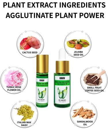 Complex Essential Oil Eye Anti-Wrinkle Serum | Moroccan Cactus Dark Circle Treatment & Moisturizer - Buy Online on GoSupps.com