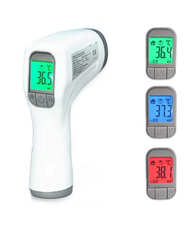 Non-contact digital infrared thermometer.Head gun for babies and adults.Fast and accurate temperature measurement fever alarm. Food and surface measurement.