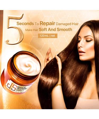 Dinglong Hair Mask Hair Mask Treatment Hair Mask Dry and Damaged Hair Mask with Pure Keratin Natural Oil and Argan and Coconut for All Hair Types 120 ml - Buy Online on GoSupps.com