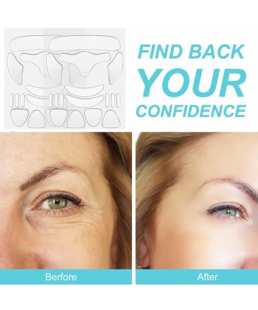 Silicone Wrinkle Patches for Face & Neck - 16 Anti-Wrinkle Patches for Aging Sun Damage & Fine Lines - Smooth Glowing Skin - Buy Online on GoSupps.com