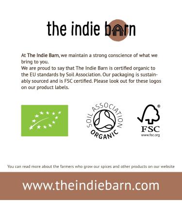 The Indie Barn Organic and Ethically Sourced Turmeric Ground or Turmeric Powder 40g (curcumin 4%)| NO ADDITIVES - NON-GMO - GLUTEN FREE VEGAN 40 grams - Buy Online on GoSupps.com