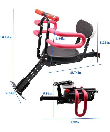 Foldable Front Mounted Children Bike Seat | Portable Baby Carrier for Mountain, Hybrid & Fitness Bikes - Buy Online on GoSupps.com