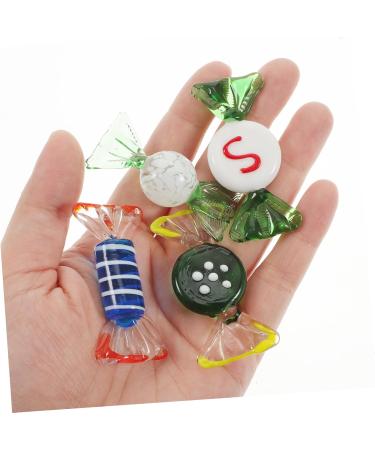 BCOATH 12 Pieces Candy Decoration Glass Fake Candy Ornament Candy Decor Office Fake Candy DIY Beads Glass Lollipop Glass Candy Home Products - Buy Online on GoSupps.com
