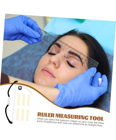 1 Set Arch Embroidery Eyebrow Ruler Brow Template Eyebrow Shaping Kit Level Ruler Alloy - Buy Online on GoSupps.com