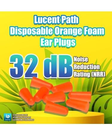 50 Pairs Disposable Orange Foam Ear Plugs Noise Reduction Hearing Protection (NRR 32dB) International Shipping Available - Buy Online on GoSupps.com