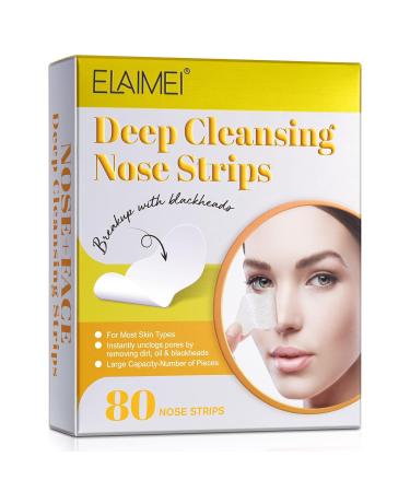 Beasts Nose Strips - 80pcs Activated Carbon Pore Strips for Blackhead Removal & Deep Cleaning - Buy Online on GoSupps.com