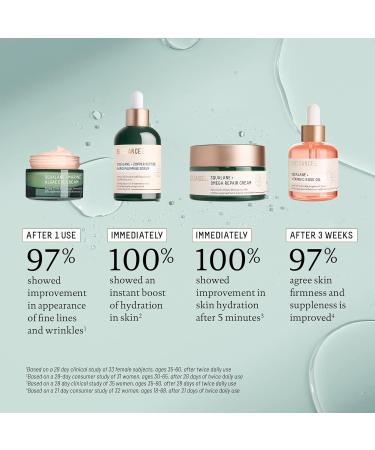 Biossance Miracle Moisture Set - Vitamin C Rose Oil Copper Peptide Serum Omega Repair Cream & Marine Algae Eye Cream | International Shipping Available - Buy Online on GoSupps.com