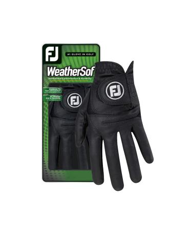 FootJoy Men's WeatherSof Cadet Golf Glove Black Small Left