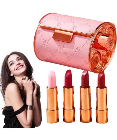 Matte Lipstick SetVelvet Smooth Lip Pencil Set with Chain Pouch Matte Velvet Makeup Cosmetics Colored Lipstick Pen for Women Skuda - Buy Online on GoSupps.com
