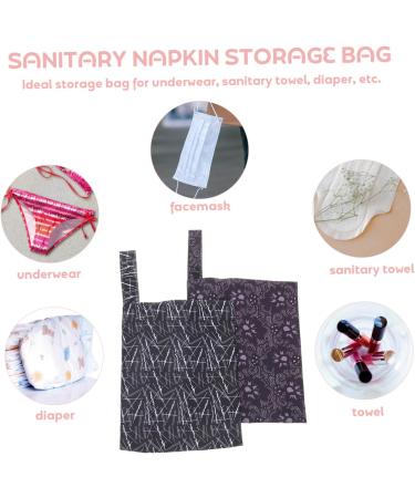 Zerodeko 2 Pcs Pad Buggy Bag - Menstrual & Hygiene Zipper Pouch in Assorted Colors - Buy Online on GoSupps.com