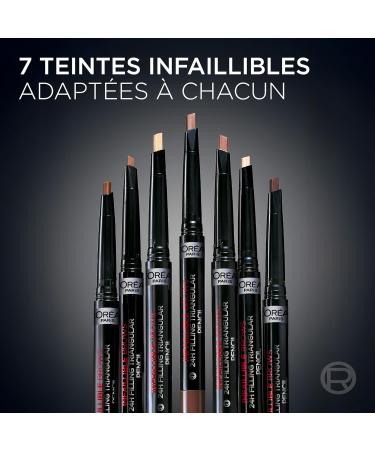 L'Or al LOr al Paris Infaillible 24H Brow Filling Triangular Pencil 30 brunette Twiston eyebrow 92gr - Buy Online on GoSupps.com