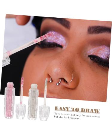 Healeved 2pcs Eyeshadow Eye Makeup Liquid Eye Shadow Make up Shampoo+shield Cosmetics Plastic Silver - Buy Online on GoSupps.com