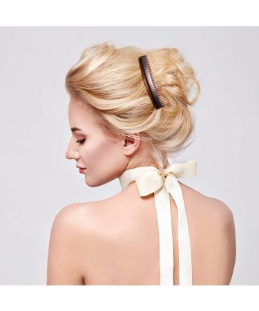 4 Pieces Plastic French Twist Comb Hair Clips for Women and Girls - 23 Teeth Side Combs for Fine Hair - 4 Colors - Buy Online on GoSupps.com