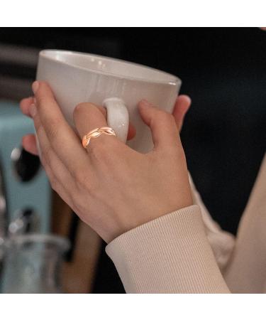 Cigmag 2PCS Copper Magnetic Rings for Women - Adjustable Solid Pure Copper - Gift Box Included - Valentine's Day Jewelry - Buy Online on GoSupps.com