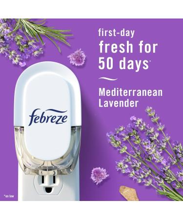 Febreze Odor-Fighting Fade Defy PLUG Air Freshener Refills - Downy April Fresh & Mediterranean Lavender 4 Pack (0.87 fl. oz. Each) - International Shipping Available - Buy Online on GoSupps.com