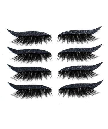 RainbowBeauty Eyeliner Eyelash Stickers Makeup Instant Sticker Waterproof Eyelid Stickers Reusable Eyelash Stick Self-Adhesive Eye Line Strip Stickers - Black one size - Buy Online on GoSupps.com