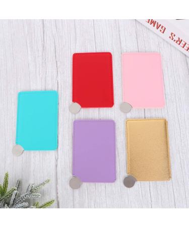 Beaupretty Unbreakable Pocket Mirror - Compact Stainless Steel Cosmetic Mirror Set for Wallets & Bags | 5 Mixed Color Mirrors for Teens Women Dads & Husbands - Buy Online on GoSupps.com