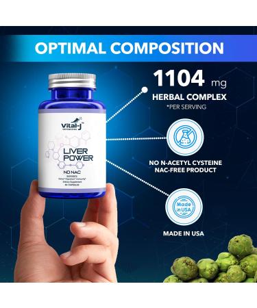Vital-J Empowering 21-in-1 Liver Support Supplement Liver Cleanse Detox & Repair - W/Milk Thistle Zinc Beetroot & Artichoke Choline & Dandelion Root for Digestion & Immunity - 60 Capsules - Buy Online on GoSupps.com