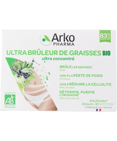 Arkopharma Arkofluides Ultra Organic Fat Burner 30 Ampoules - Buy Online on GoSupps.com