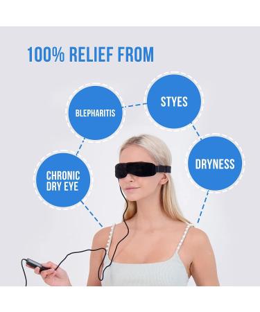 Electric Heated Dry Eye Mask by Wizard Research | 1-Year Money Back Guarantee - Buy Online on GoSupps.com