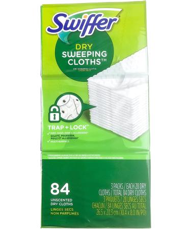 Swiffer Sweeper Dry Sweeping Pad Multi Surface Refills for Dusters Floor Mop Unscented 84 Count