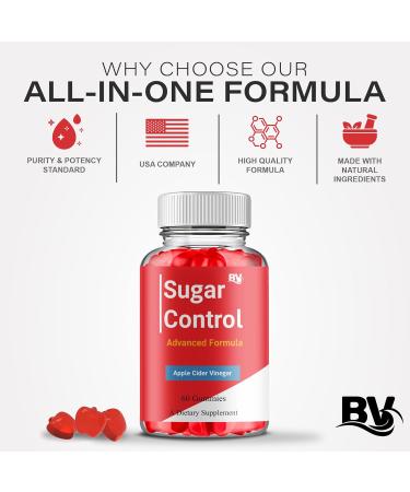 BLUE VIBE Sugar Control Keto Gummies Sugar Control Advanced Natural Keto Support Formula Gummies SugarControl Keto Apple Cider Vinegar & Overall Health Support Supplement (2 Pack - 120 Gummies) - Buy Online on GoSupps.com