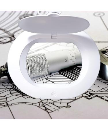 Lumeno 8613G Magnifying Lamp - 110x150mm Lens 60 LEDs 3 Diopters - Ideal for Reading Cosmetics Soldering | International Shipping - Buy Online on GoSupps.com