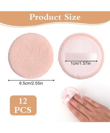 12 Pieces Makeup Powder Puffs Blending Tools for Loose Mineral & Body Powder Wet/Dry Face Makeup Applicators with Strap - Buy Online on GoSupps.com