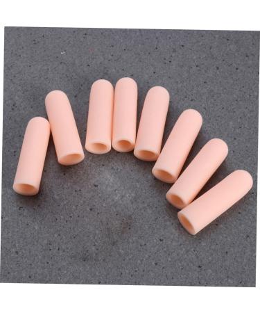 Silicone Gel Finger Cots 24 Pcs Toe Caps Thumb Protector Pain Set - Beige Invisible Toe Covers Protective Gear - Pack of 8 - Buy Online on GoSupps.com