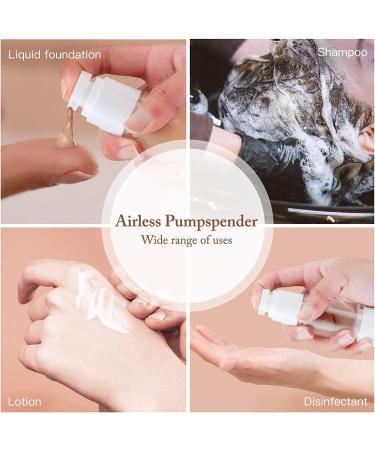TIANZD 3Pcs Empty 30ml Transparent Airless Pump Bottles Refillable Clear Travel Vacuum Lotion Pump Containers for Cosmetic Foundation Lotion Gel - No Straw Required - Buy Online on GoSupps.com