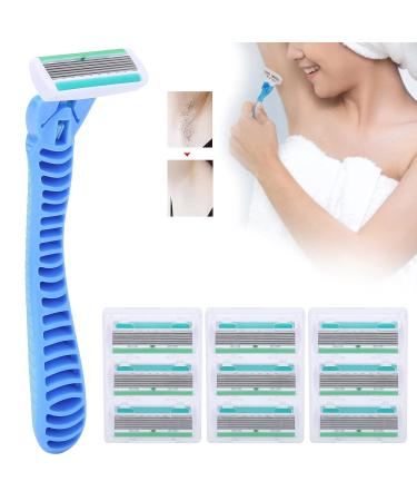 Easy Trim Razor Set - 10 Manual Hair Removal Razors with 6-Layer Cutter Heads for Smooth Shaving | International Shipping Available - Buy Online on GoSupps.com
