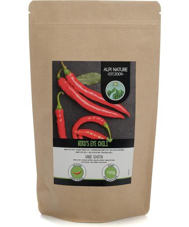  Alpi Nature Alpi Nature Whole Bird's Eye Chili Peppers 100g Bird's Eye Chili Peppers - Buy Online on GoSupps.com