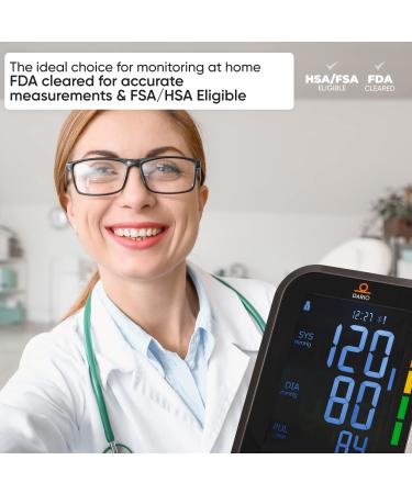Dario Blood Pressure Monitor Gen2 - Digital BP Machine with Large Backlit Display and Large Cuff for Accurate Home Use - Buy Online on GoSupps.com