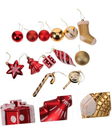 Alipis 72 Pcs Christmas Balls Decor Christmas Tree Bauble Xmas Christmas Tree Ornament Accessories Box Red 6.00X6.00X6.00CM - Buy Online on GoSupps.com