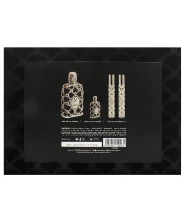 Orientica Oud Saffron for Men - 4 Pc Gift Set 2.7oz EDP Spray 2 x 10ml EDP Spray 7.5ml EDP Splash 3.3 Fl Oz (Pack of 1) - Buy Online on GoSupps.com
