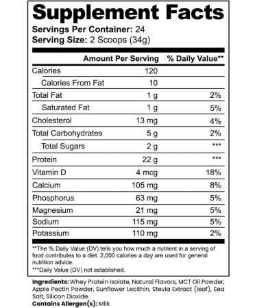 Advanced 100% Whey Protein Isolate - Vanilla - 24 Servings - Vegetarian - Non GMO - Buy Online on GoSupps.com