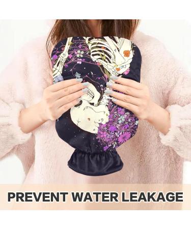 Naanle Skull Hot Water Bottle - 1L Transparent Heat Bottle for Bed & Hand Warmers | Pain Relief & Cold Therapy Solution for Winter - Buy Online on GoSupps.com