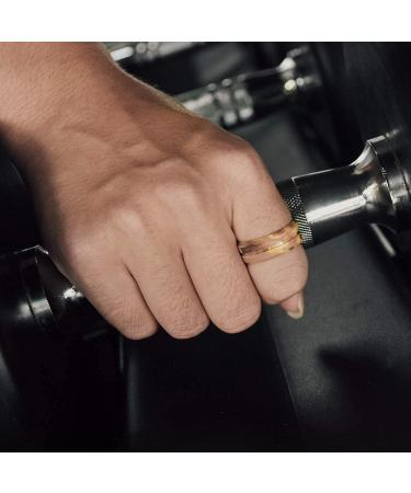 MIROMIHO Inner Arc Breathable Silicone Rings for Men - Set of 7 Rings, Black Gray Color Options, Size 10.5-11 - Buy Online on GoSupps.com