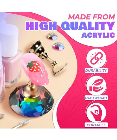 Nail Art Practice Stands - Magnetic Nail Tips Holders & Alloy Display Stands for DIY Manicure - International Shipping Available - Buy Online on GoSupps.com