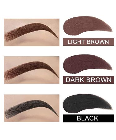 Moulis One Step Eyebrow Stamp & Stencil Kit - 10 Reusable Stencils, Pen Brush, Trimmer, Waterproof Shadow Powder Stick (Dark Brown) - Buy Online on GoSupps.com