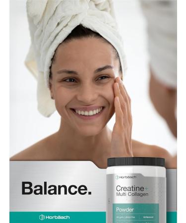 Horb ach Creatine Monohydrate Powder | with Collagen and L-Taurine | 10.05 oz | Unflavored | for Women and Men | Non-GMO Gluten Free - Buy Online on GoSupps.com