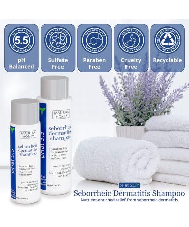 Seborrheic Dermatitis Shampoo - Natural Treatment for Itchy Scalp, Dandruff, Psoriasis, Eczema - Hydrating and Soothing Formula - Buy Online on GoSupps.com