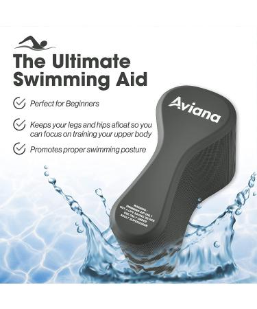 Pull Buoy Swim Training Leg Float for Adults & Youth - Improve Pool Strokes & Upper-Body Strength | EVA & BPA Free - Black - Buy Online on GoSupps.com