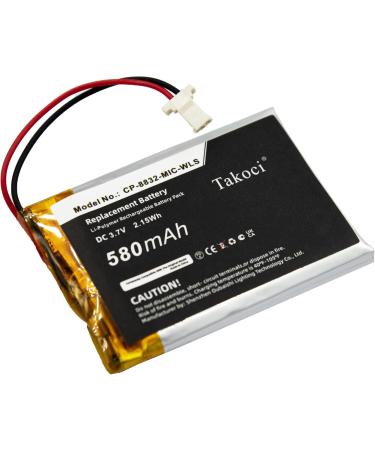 CP-8832-MIC-WLS Replacement Battery | 3.7V 580mAh for Wireless Expansion Mic - International Shipping Available - Buy Online on GoSupps.com