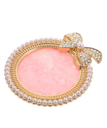 BIUDECO Manicure Palette Small Display Tray Trinket Dish Nail Mixing Tray Nail Color Tray Cake Stand Fake Nail Plate Round Resin Jewelry Tray