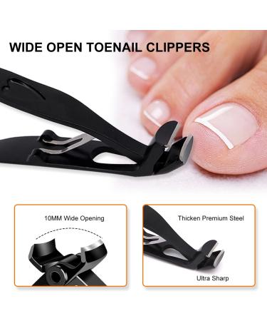 Nail Clippers for Thick Nails German Professional Toe Nail Cutter with Catcher Ultra Sharp Stainless Steel Toenail Clipper Set for Men Women Elderly Seniors Strong Heavy Duty for Thick Toenails - Buy Online on GoSupps.com
