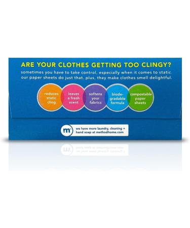 Method Dryer Sheets - Fresh Air Scent, 80 Sheets per Pack - Eco-Friendly Fabric Softener - Buy Online on GoSupps.com