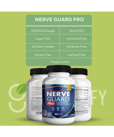 Nerve Guard Plus Pro Advanced Nerve Formula with Essential Ingredients for Relief and Comprehensive Long-Term Support of Nerve Health (1) - Buy Online on GoSupps.com